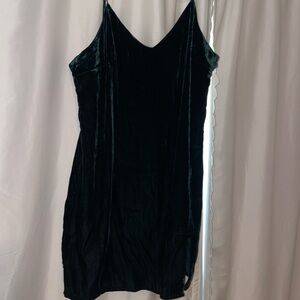Green Velvet Dress